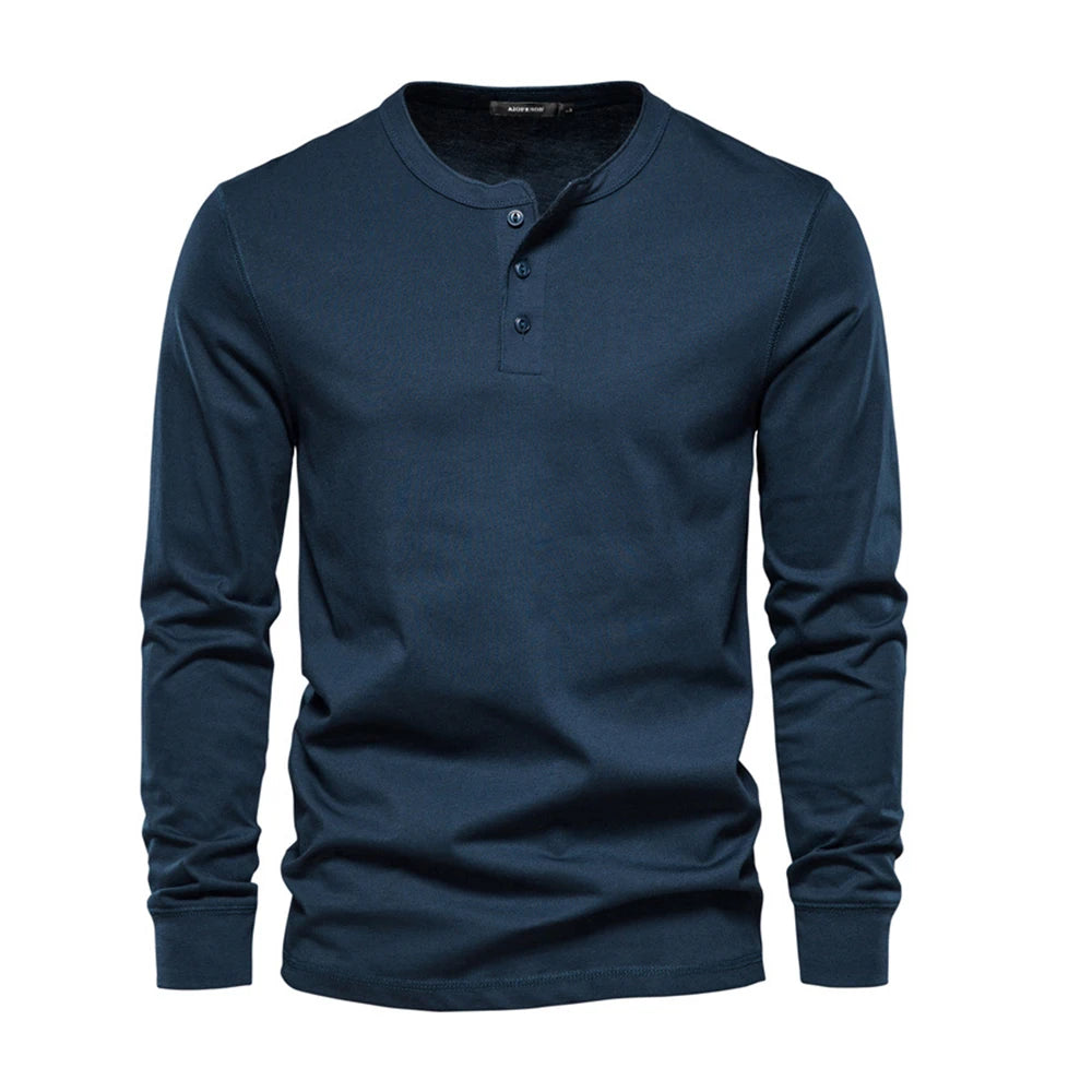 Laurent™ | Chemise Élégante en Coton à Manches Longues