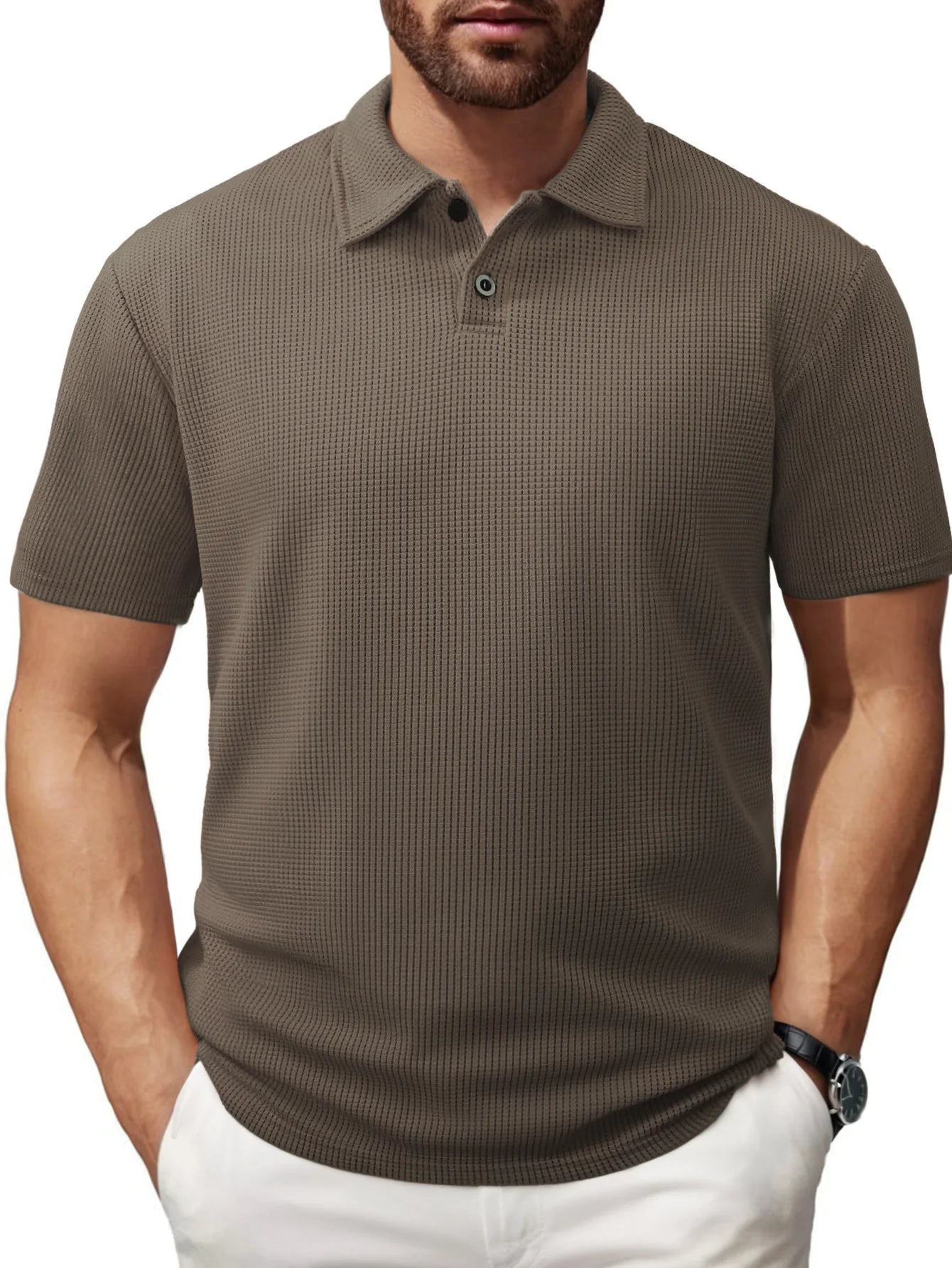 Marcel™ | Polo à Rayures Texturées pour Homme