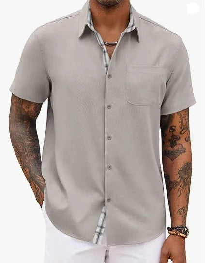 Jean™ | Chemise d'Été Élégante aux Détails Classiques
