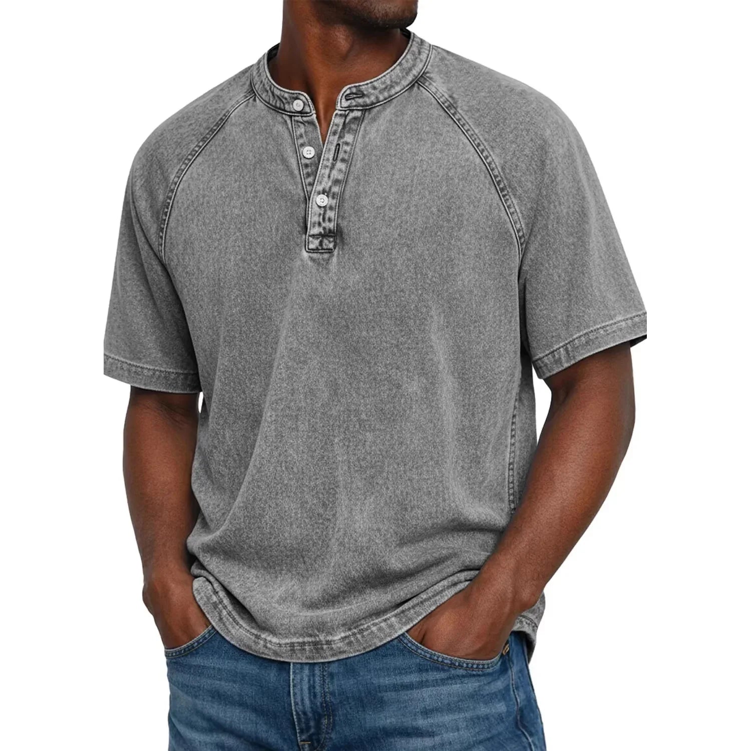 Jean™ | Chemise Vintage Élégante à Boutons
