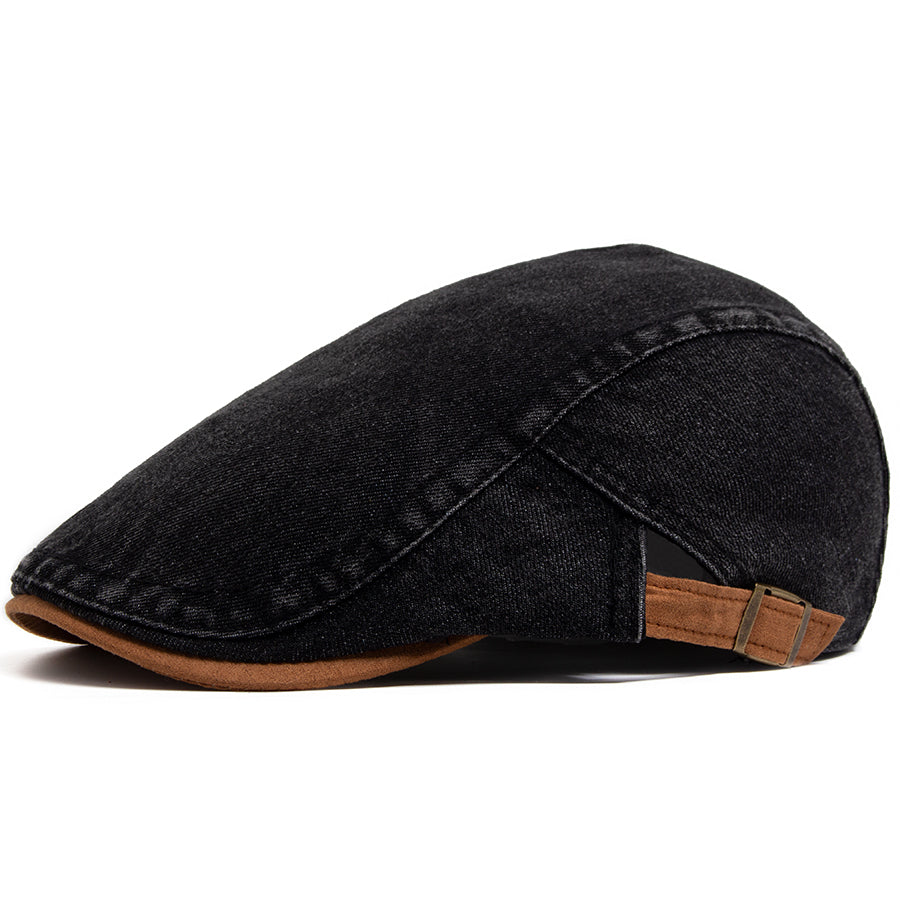 Casquette Ouvrière en Denim Vintage Ajustable