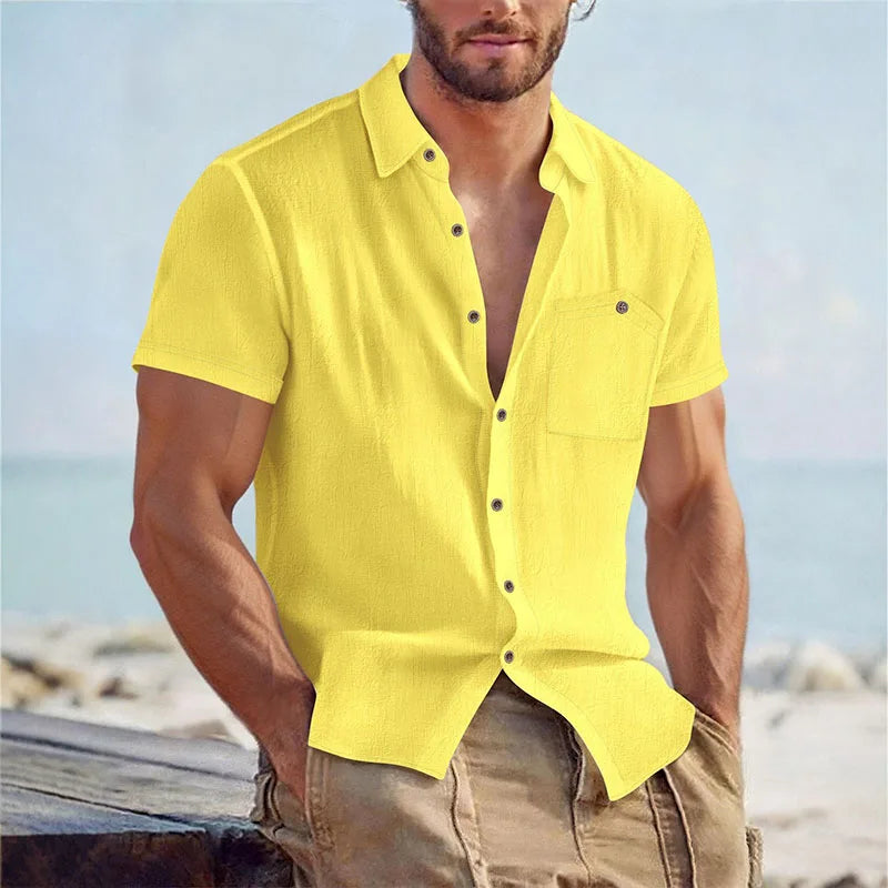 Jean et Marcel™ | Chemise d'Été Décontractée à Boutons