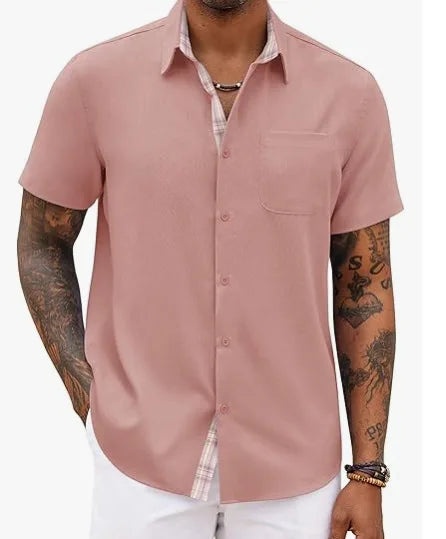 Jean™ | Chemise d'Été Élégante aux Détails Classiques