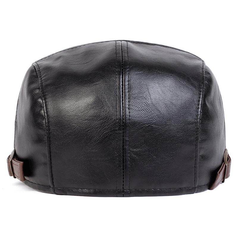 Casquette de conducteur en cuir