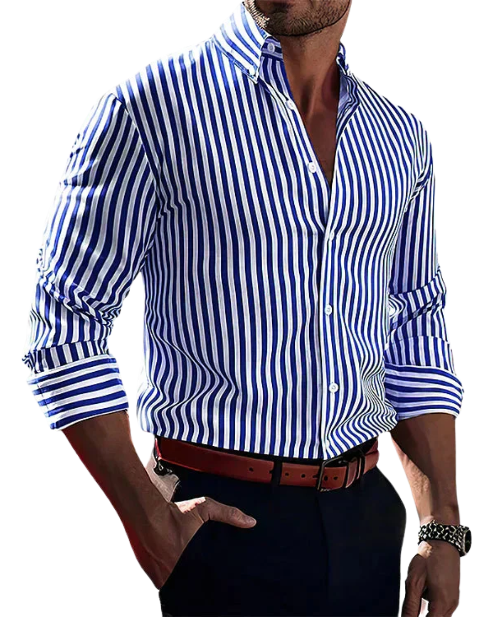 Jean™ | Chemise Élégante à Rayures