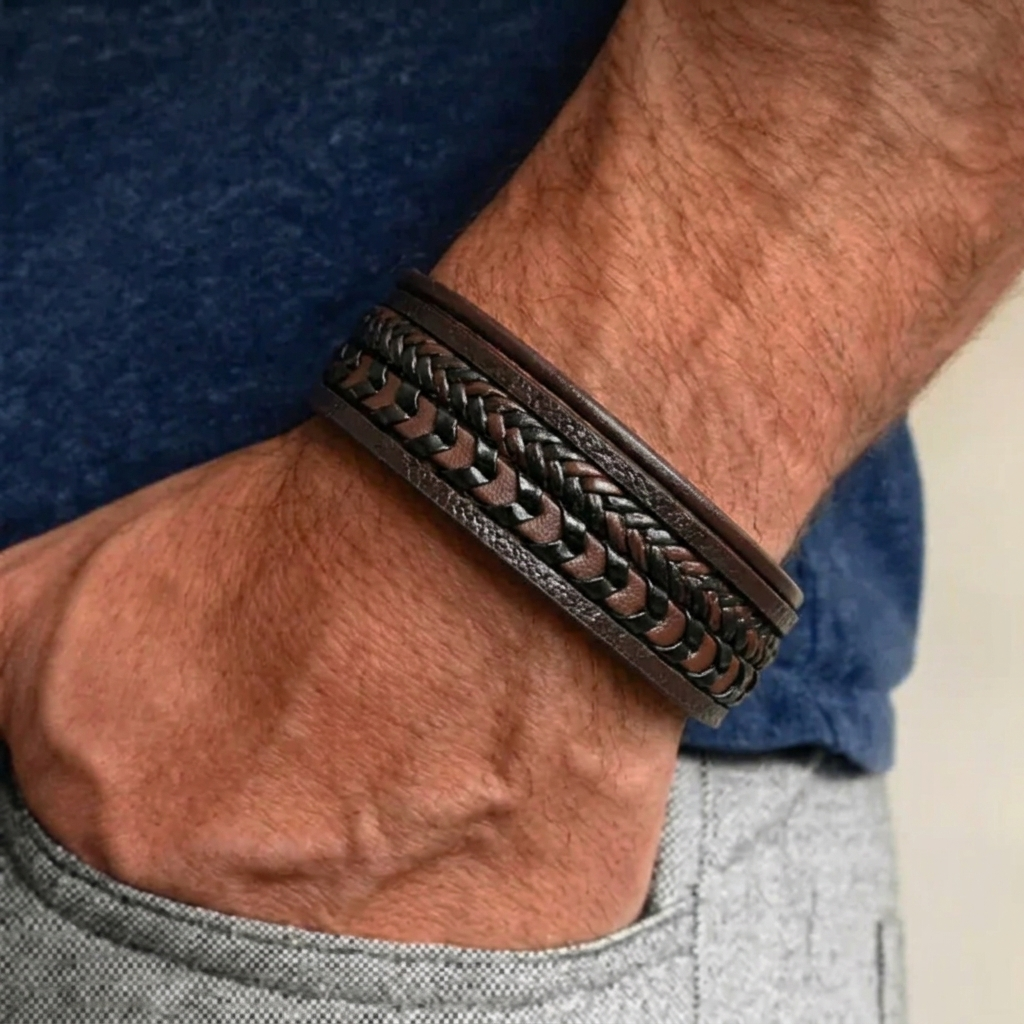 Marcel™ | Bracelet Homme en Cuir – robuste, élégant et intemporel