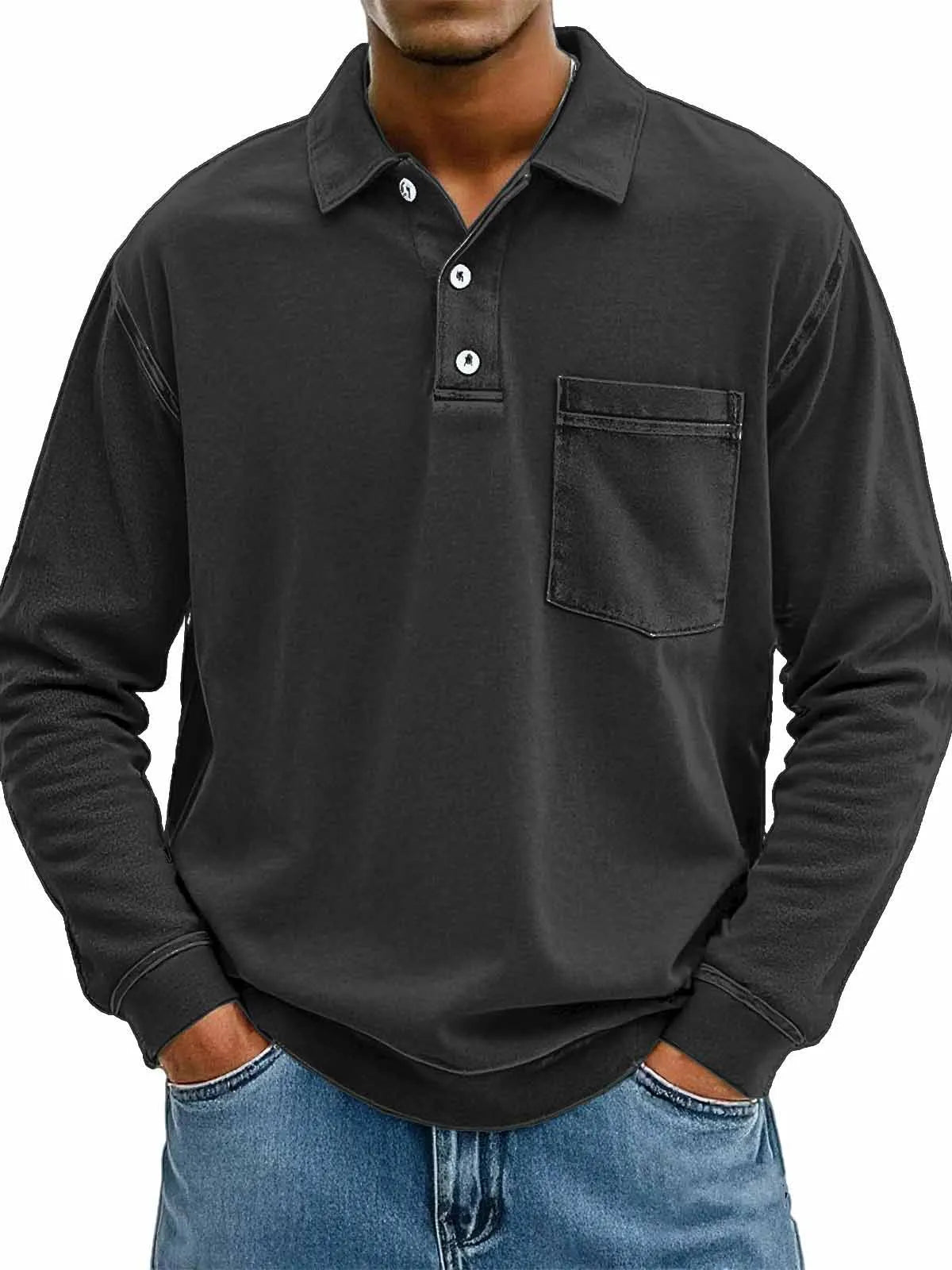 Jean™ | Polo pour Homme avec Poche Poitrine