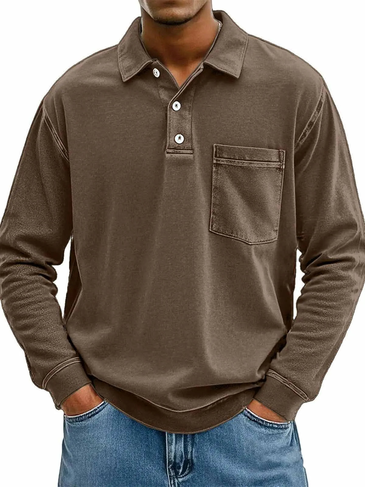 Jean™ | Polo pour Homme avec Poche Poitrine