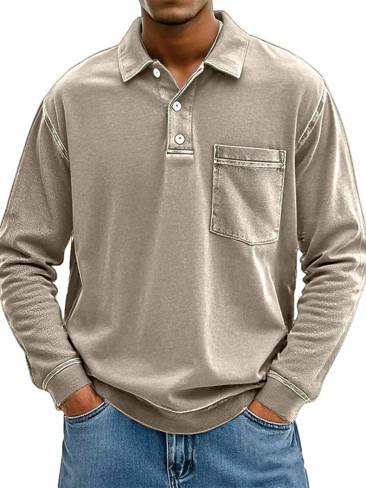 Jean™ | Polo pour Homme avec Poche Poitrine
