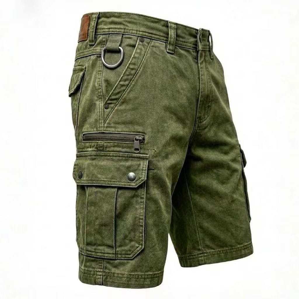 Short Cargo en Denim Fonctionnel
