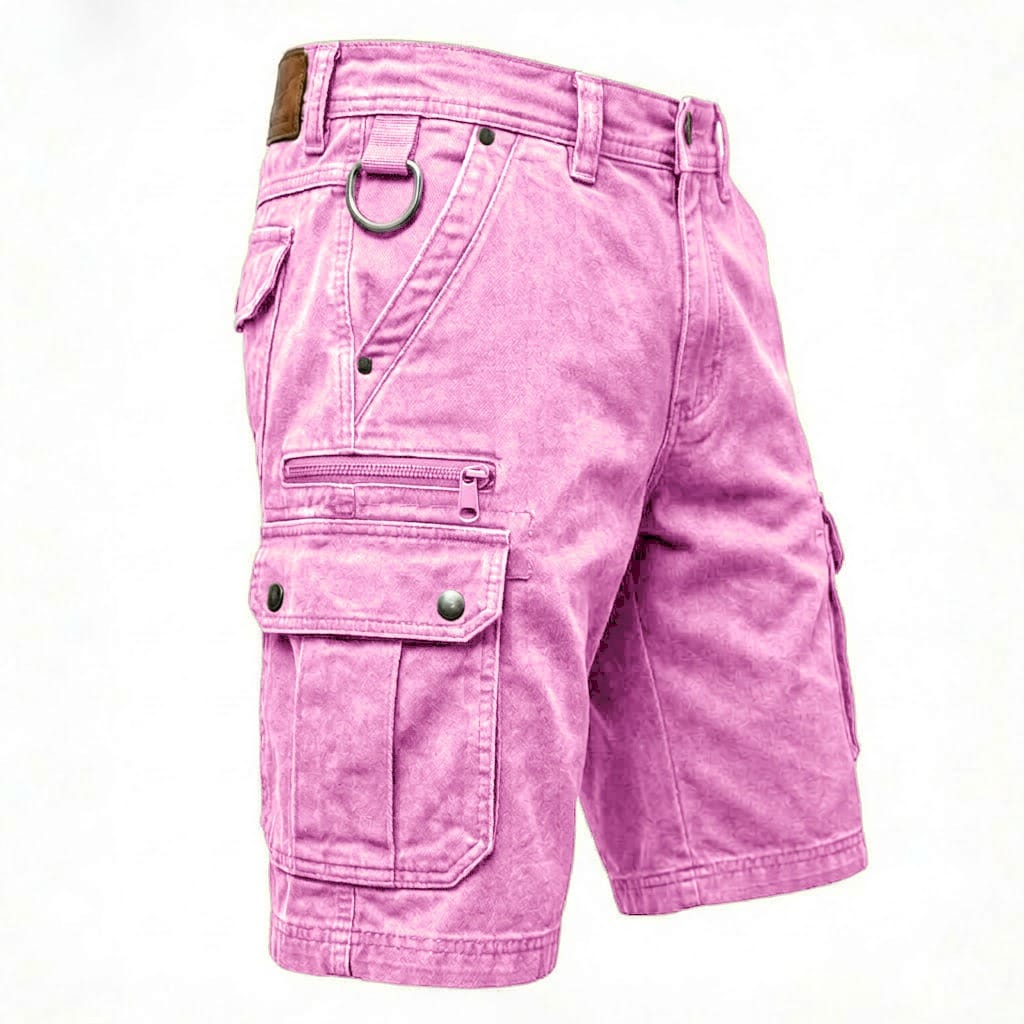 Short Cargo en Denim Fonctionnel