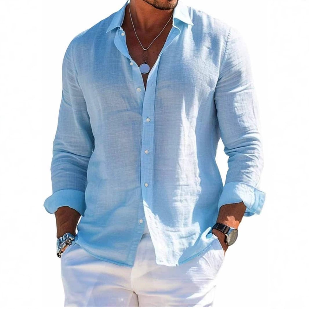 Étienne™ | Chemise en Lin Légère et Respirante