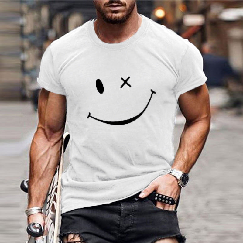Jean™ | T-shirt Décontracté à Motif Smiley
