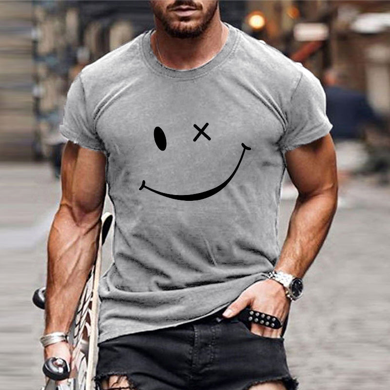 Jean™ | T-shirt Décontracté à Motif Smiley