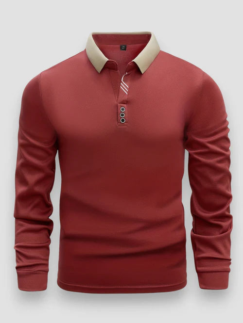 Marcel™ | Polo de luxe avec détails contrastants